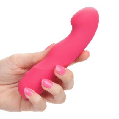 Masseur Point G en Silicone Liquide Curvy de la Collection Pixies en gros plan