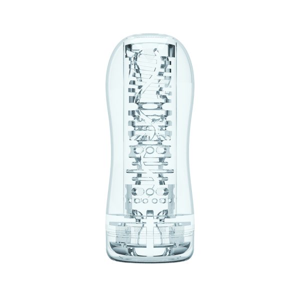 « Intérieur texturé en TPE du Quickshot Portable Cup Flykiss, présentant ses picots et rainures. »