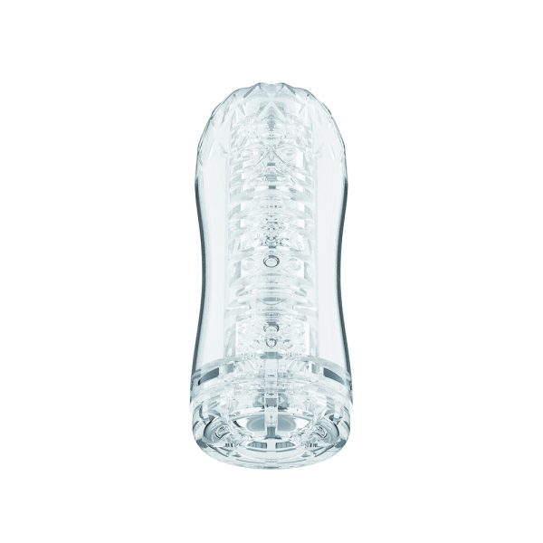 « Boîtier transparent en ABS du Quickshot Portable Cup Flykiss, ouvert pour révéler le manchon. »