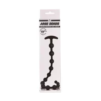 Vue frontale des Arse Beads 19 en silicone côtelé