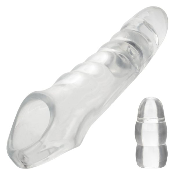 "Détail des bouchons ajustables du Performance Maxx Clear Extension Kit"