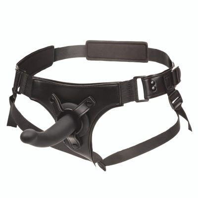 "Onyxxx Jock Strap avec sonde silicone 6 pouces, vue complète, Boutique Le Prince Québec."