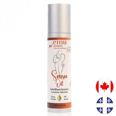 Lubrifiant comestible naturel SensuOil à l'huile d'émeu