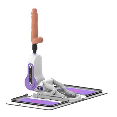 "Gode vibrant Luxe Thrust 2.0 6.5 pouces en silicone, gros plan, Québec Canada."