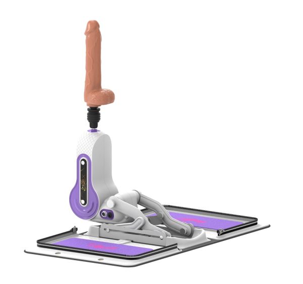 "Gode vibrant Luxe Thrust 2.0 6.5 pouces en silicone, gros plan, Québec Canada."