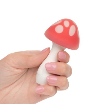 "Masseur Muff Shroom Naughty Bits, sextoy champignon 3.75 pouces, vue complète, Boutique Le Prince Québec."