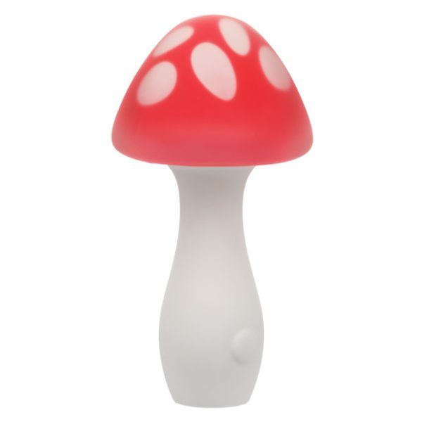 "Muff Shroom, masseur champignon en silicone vibrant, gros plan, Québec Canada."