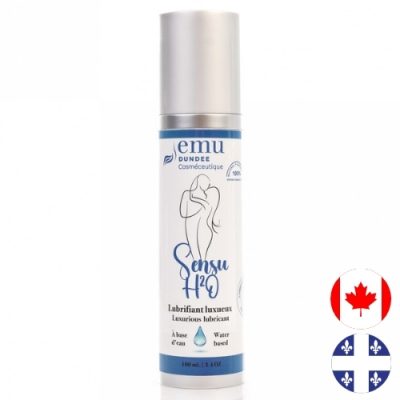 Lubrifiant à l'eau naturel SensuH2O Dundee Cosméceutique
