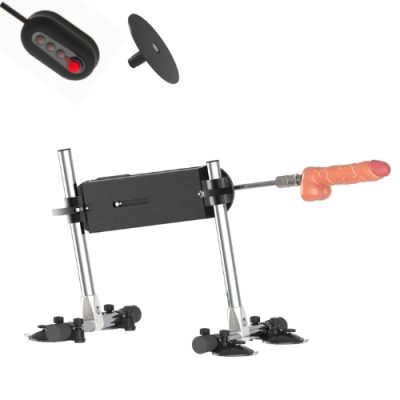 "X-Thrust Master machine de sexe 14.2 pouces avec dildo, vue complète, Boutique Le Prince Québec."