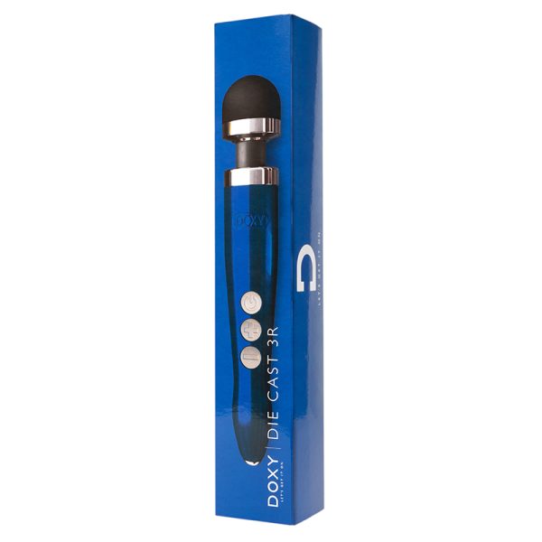 Vibromasseur rechargeable Doxy Die Cast 3R bleu élégant