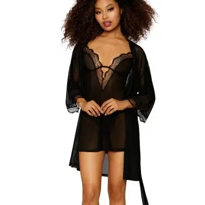 mannequin portant nuisette et peignoir Dreamgirl