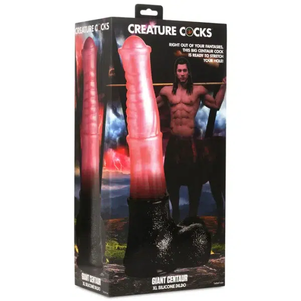 « Emballage discret du Gode Centaure Géant par Boutique Érotique Le Prince ».