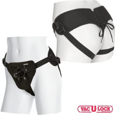 Harnais corset ajustable Vac-U-Lock noir