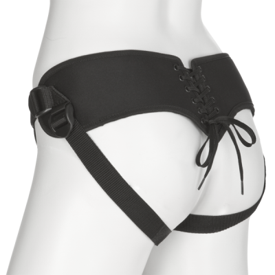 Détail laçage arrière harnais corset néoprène