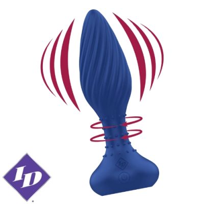 « Plug vibrant texturé MaxRim avec perles rotatives »