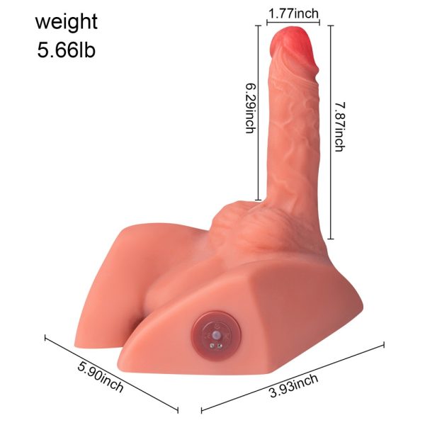 Image du dildo de Micheal de Xise avec ses dimensions et sa texture