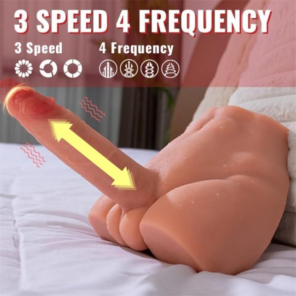 Image du dildo de Peel de Xise avec ses dimensions et sa texture