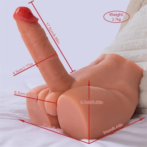 Image du dildo de Peel de Xise avec ses dimensions et sa texture