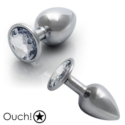 Plug anal en aluminium avec bijou – Collection Ouch!