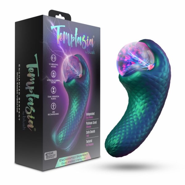« Ambiance sensuelle avec le vibromasseur Temptasia Enchanted Serpent »