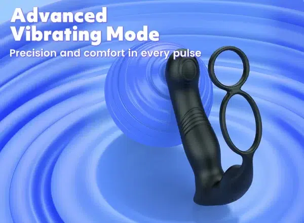 Sextoy pour homme avec mouvements de va-et-vient, tapotement et vibration