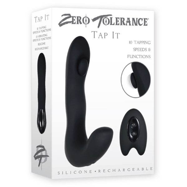 « Vibromasseur prostatique Tap It avec technologie tapping de Zero Tolerance »
