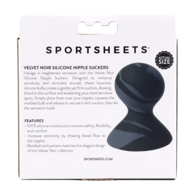 « Silicone doux et flexible des ventouses Velvet Noir »
