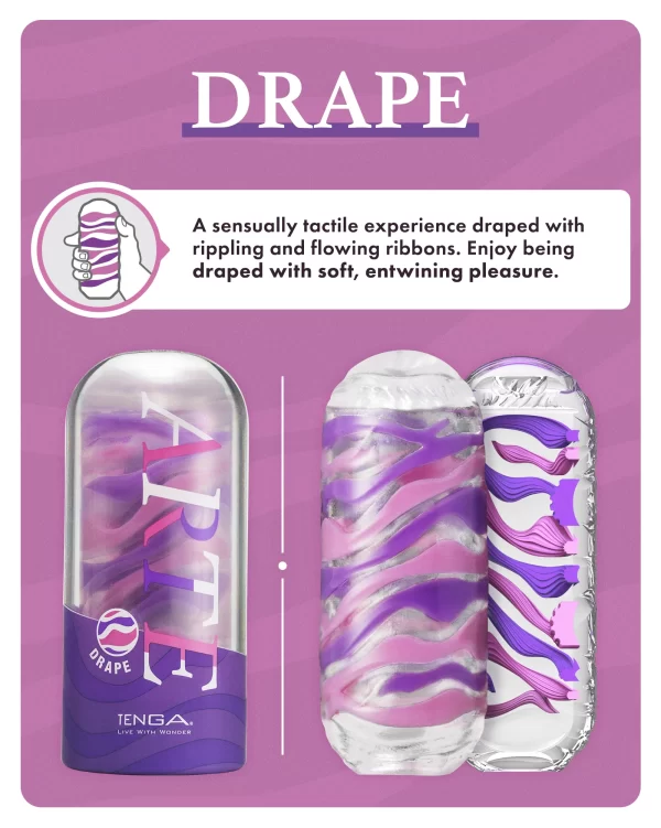 Packaging artistique Drape – collection TENGA ARTE