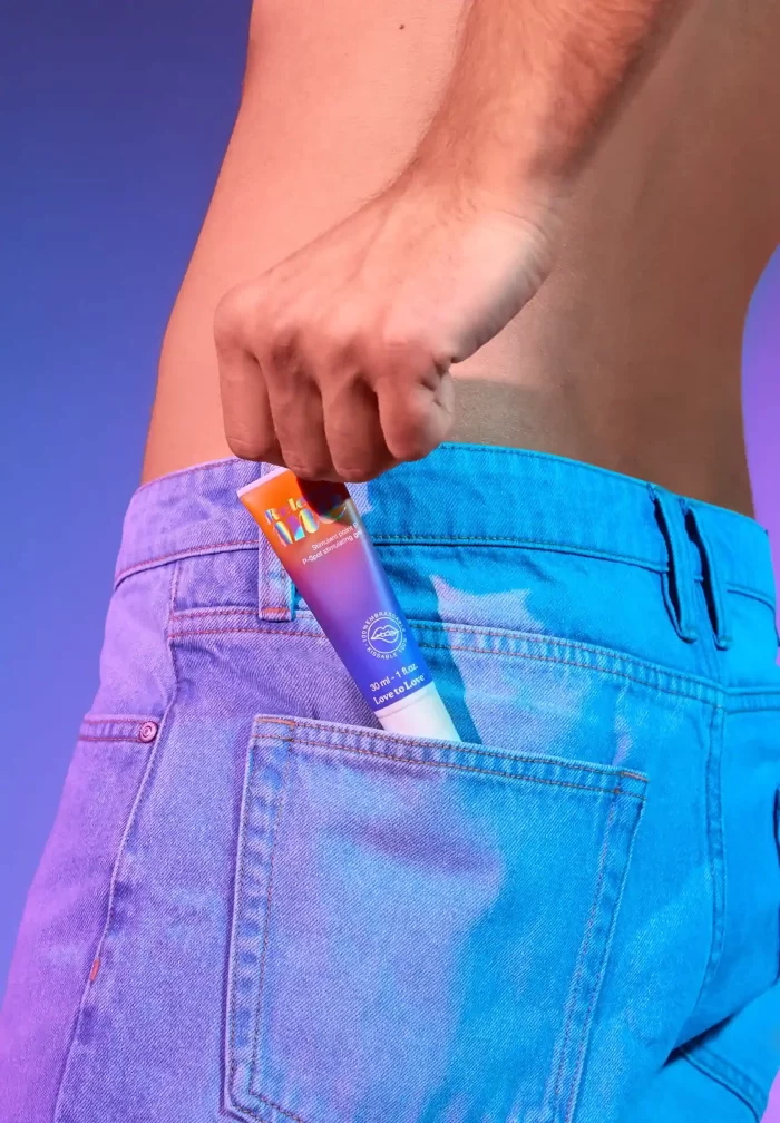 « Packaging discret et élégant du Gel Stimulateur Prostatique Release Me par Boutique Érotique Le Prince ».