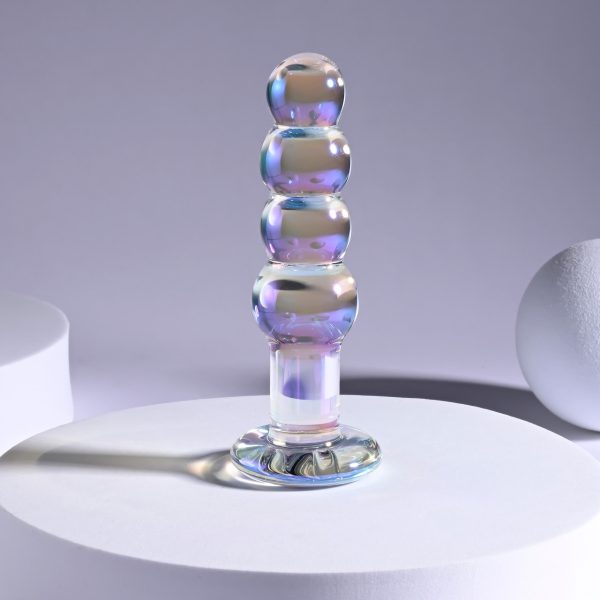 Jouet anal progressif en verre borosilicate – 4 perles
