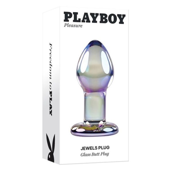 Fiche technique du plug anal en verre Playboy