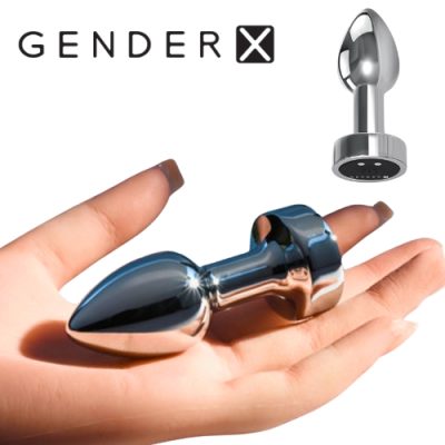 Plug anal en métal avec base silicone et LED