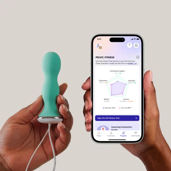 « Illustration biofeedback temps réel du Perifit Care ».