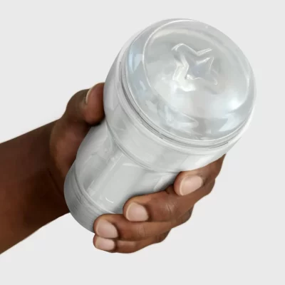 Masturbateur transparent avec effet de succion