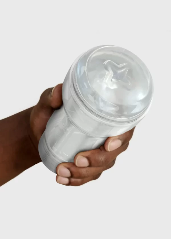 Masturbateur transparent avec effet de succion