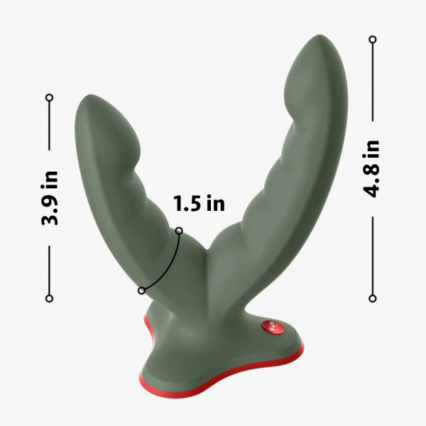 dildo RYDE en position harnais