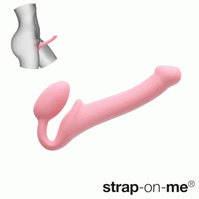 strap-on silicone bendable flexible