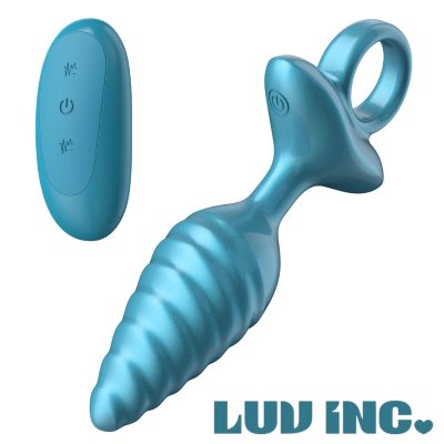 Plug anal vibrant télécommandé Tapered Swirl Ring Luv Plug