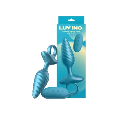 Packaging élégant du plug vibrant télécommandé Tapered Swirl Ring Luv Inc