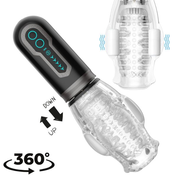 Gawk Gawk 12000 masturbateur automatique pour homme en TPE transparent