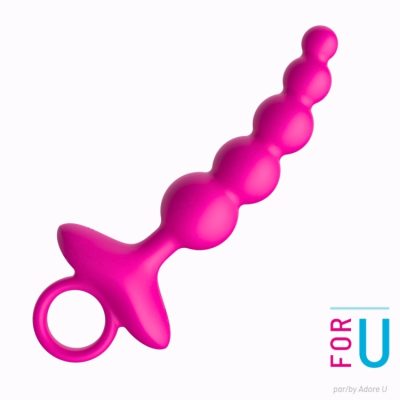 Gumball Beads Plug – plug anal vibrant 6 pouces à billes progressives