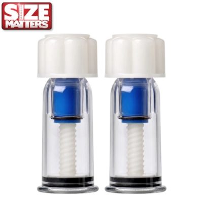 Ventouses mamelons ajustables MAXtwist Size Matters transparentes