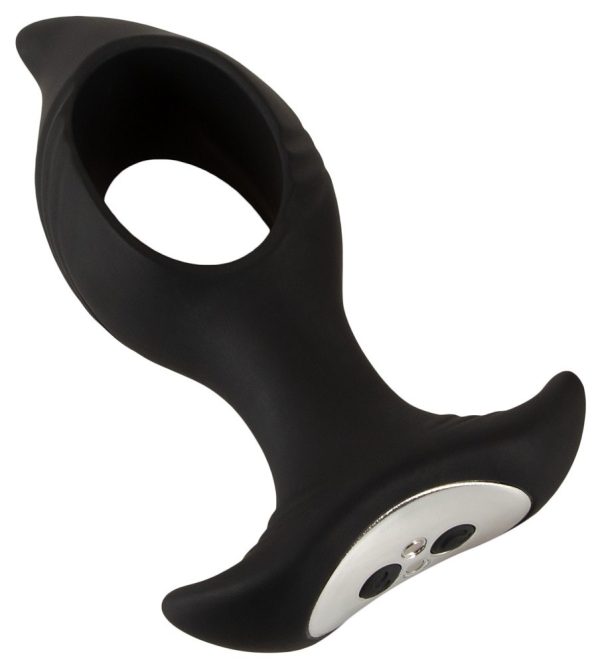 Plug anal compressible trou central silicone