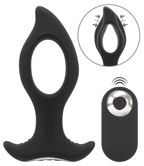 Plug anal double moteur avec télécommande sans fil