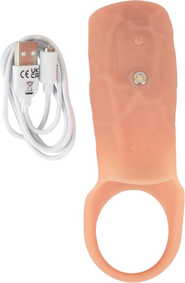 Gaine pénis silicone médical 18 cm extension ouverte