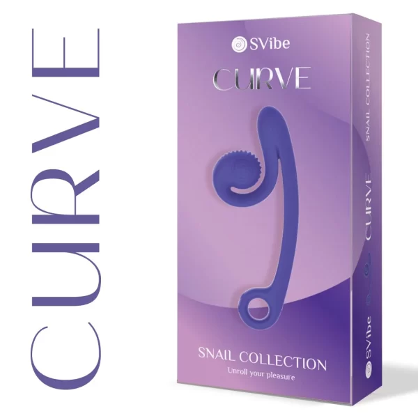 Vibromasseur double stimulation en silicone médical SVibe Curve