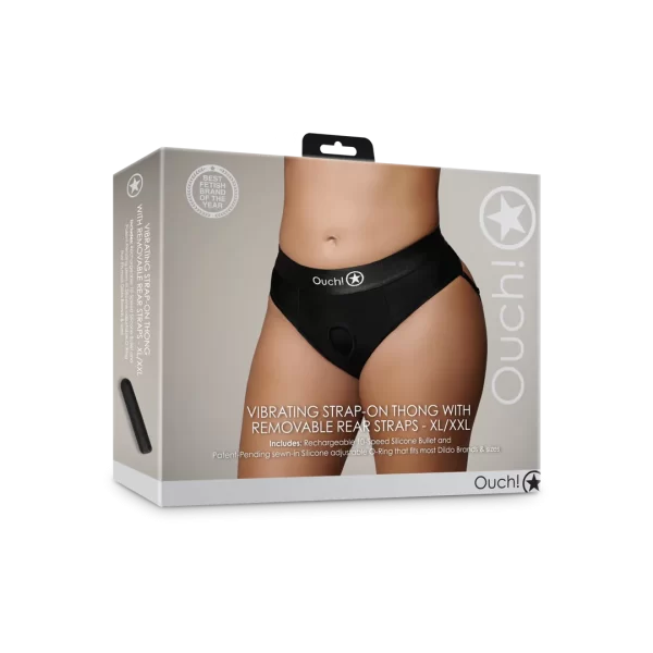 String Harnais Vibrant avec Sangles Amovibles (XL/XXL) | Ouch! – Image 7