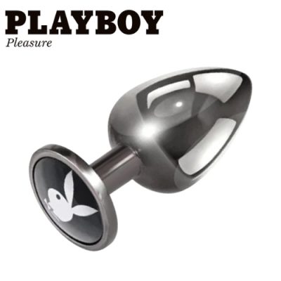 Plug anal Tux Large Playboy métal expert 9,6 cm diamètre 3,9 cm