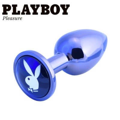 Plug anal Tux Small Playboy métal aluminium logo lapin 7,4 cm