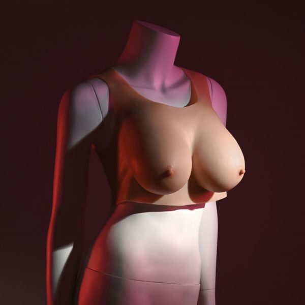 Gilet silicone faux seins hypoallergénique